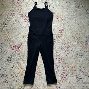 Lucy Perfect Core Athletic Jumpsuit in Black sz S